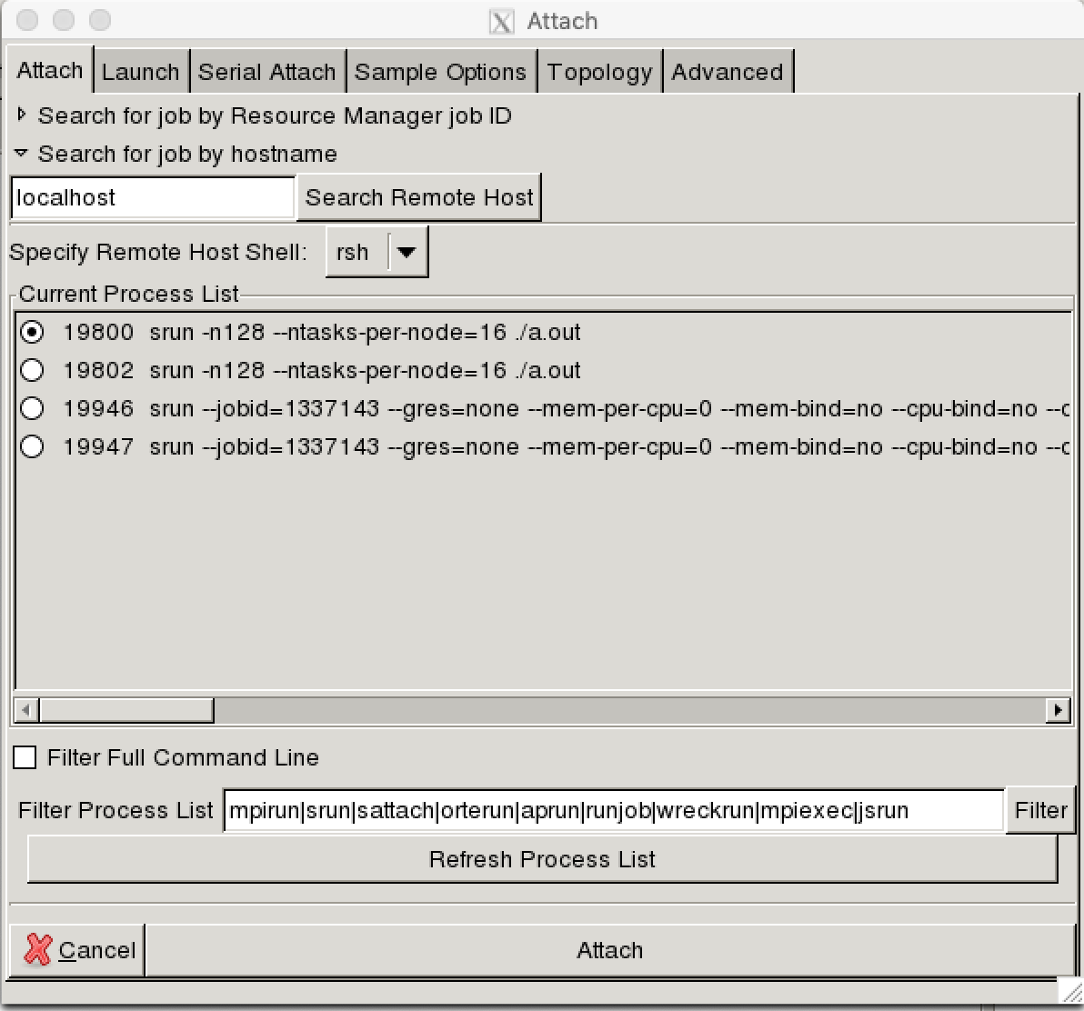 Attach A Hung Application In STAT